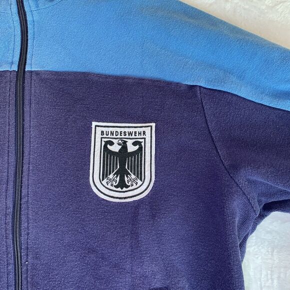Vintage Bundeswehr German Army Track Jacket 50/44 (M/L) Warm Up Running Military - Picture 2 of 10